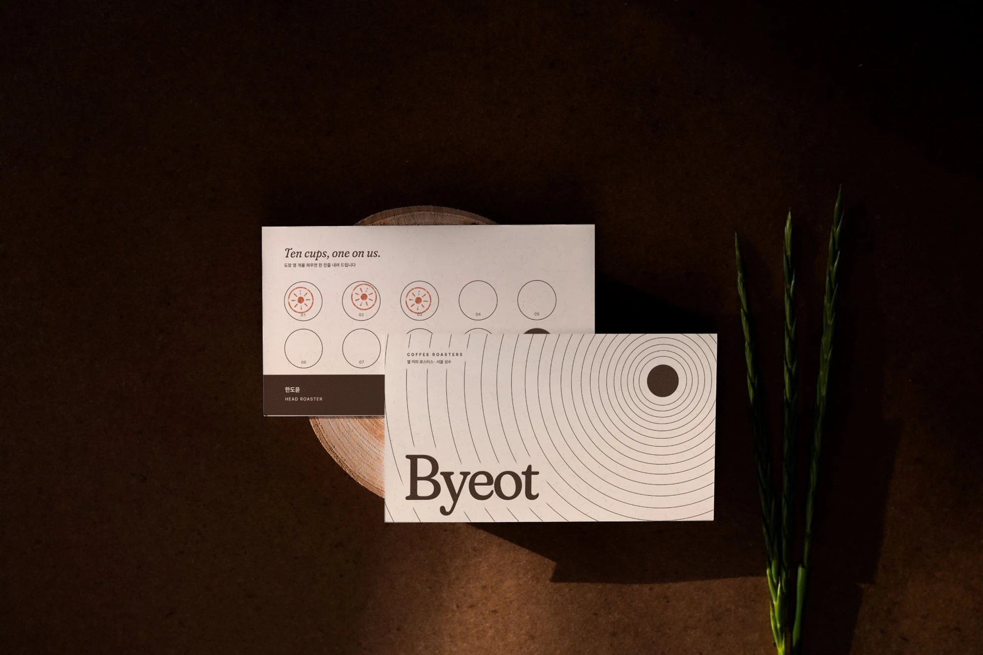 BYEOT · 볕 커피 로스터스 — 브랜딩 · 디자인 프로젝트 · 킬슨 스튜디오