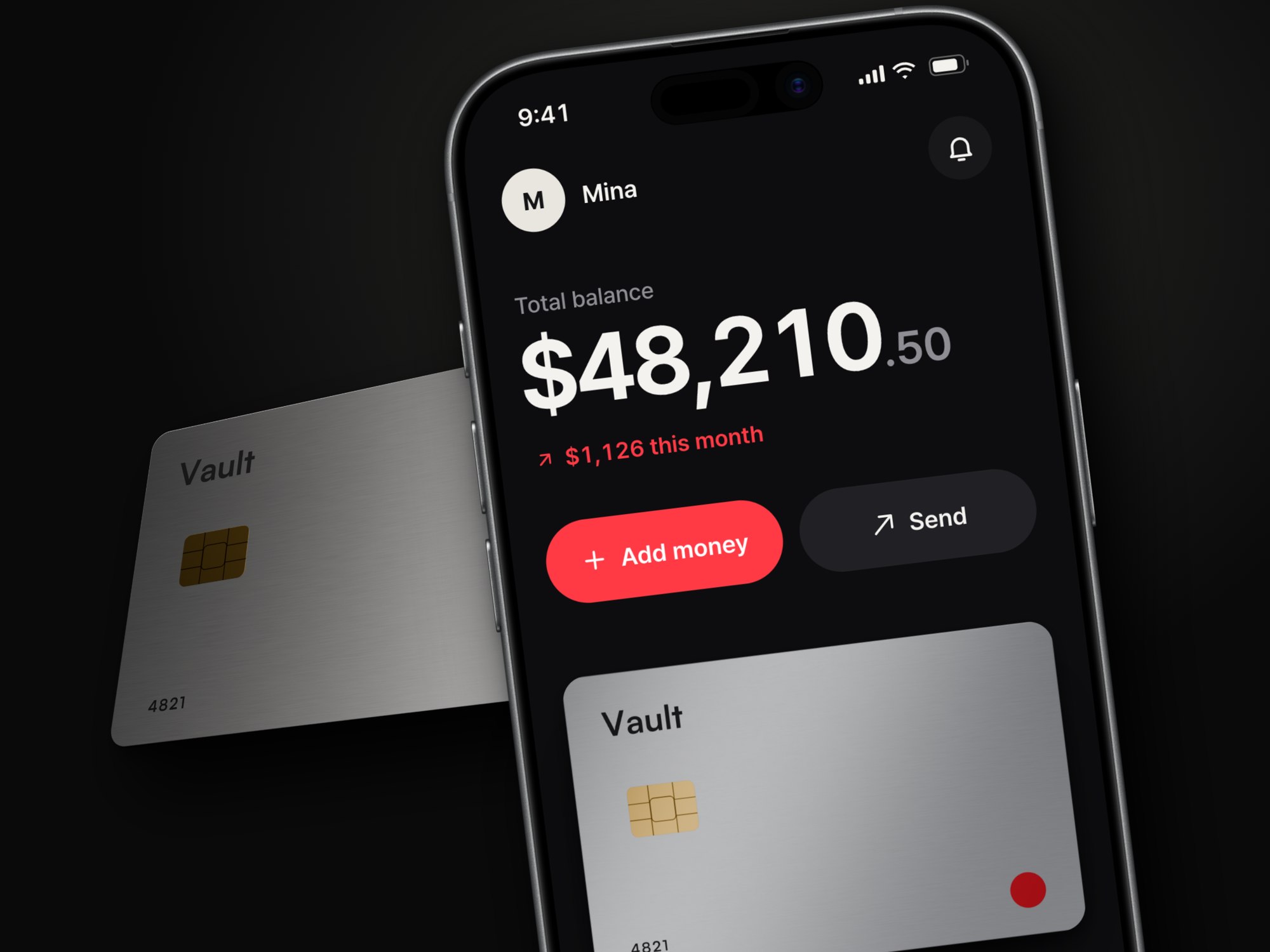 Vault · 저축 앱 — 웹·앱 · 개발 프로젝트 · 킬슨 스튜디오