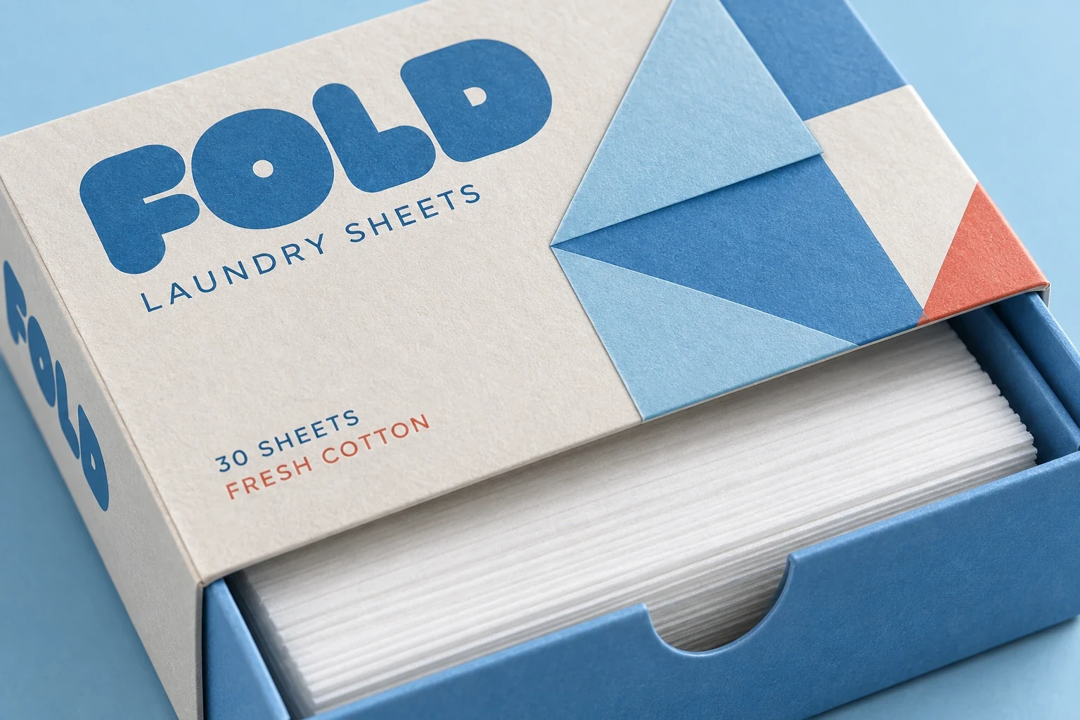 FOLD — 생활용품 · 시트 세제 — 패키지 디자인 프로젝트 · 킬슨 스튜디오
