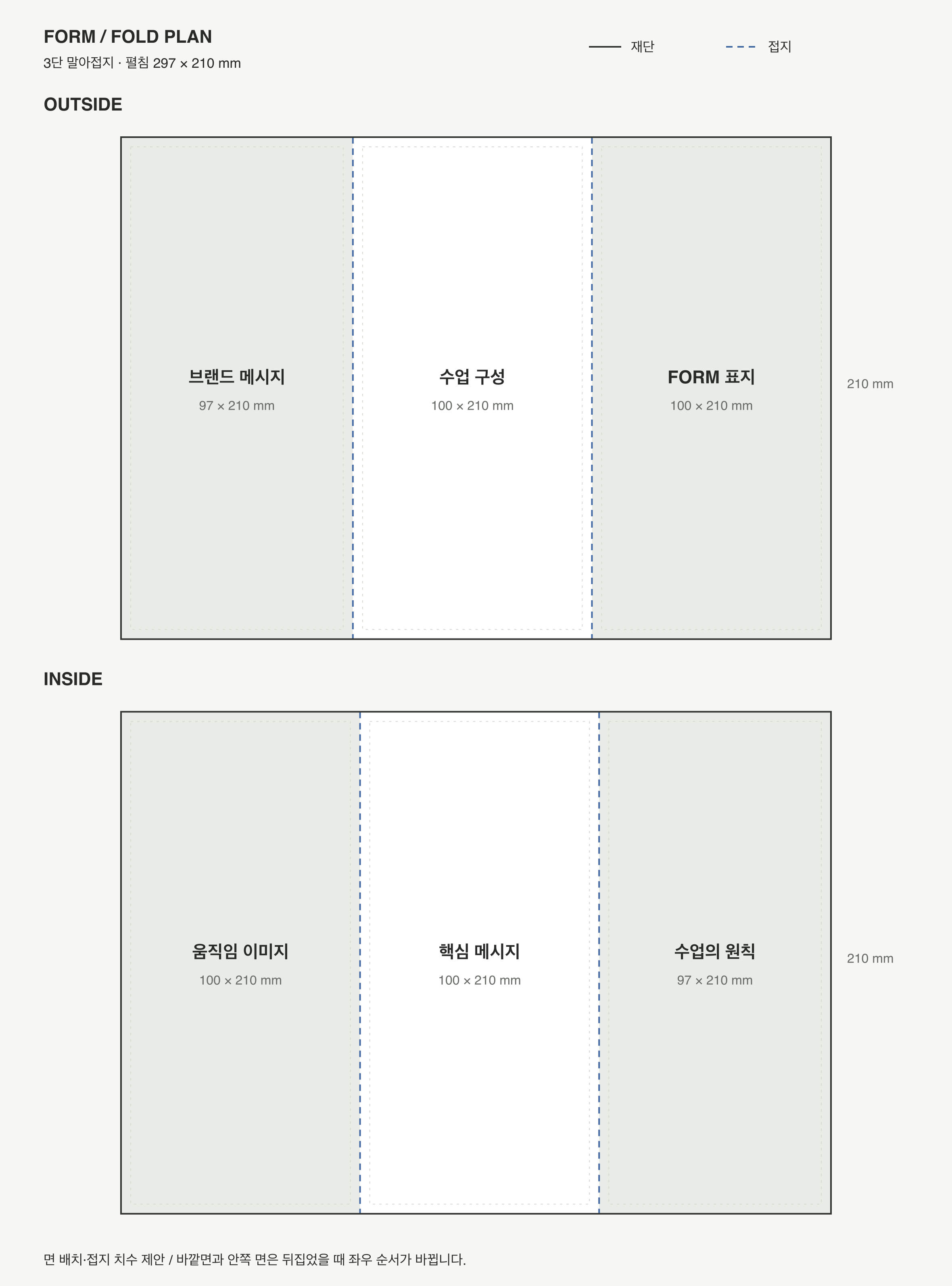 FORM — 웰니스 · 필라테스 리플렛 — 인쇄 디자인 프로젝트 · 킬슨 스튜디오