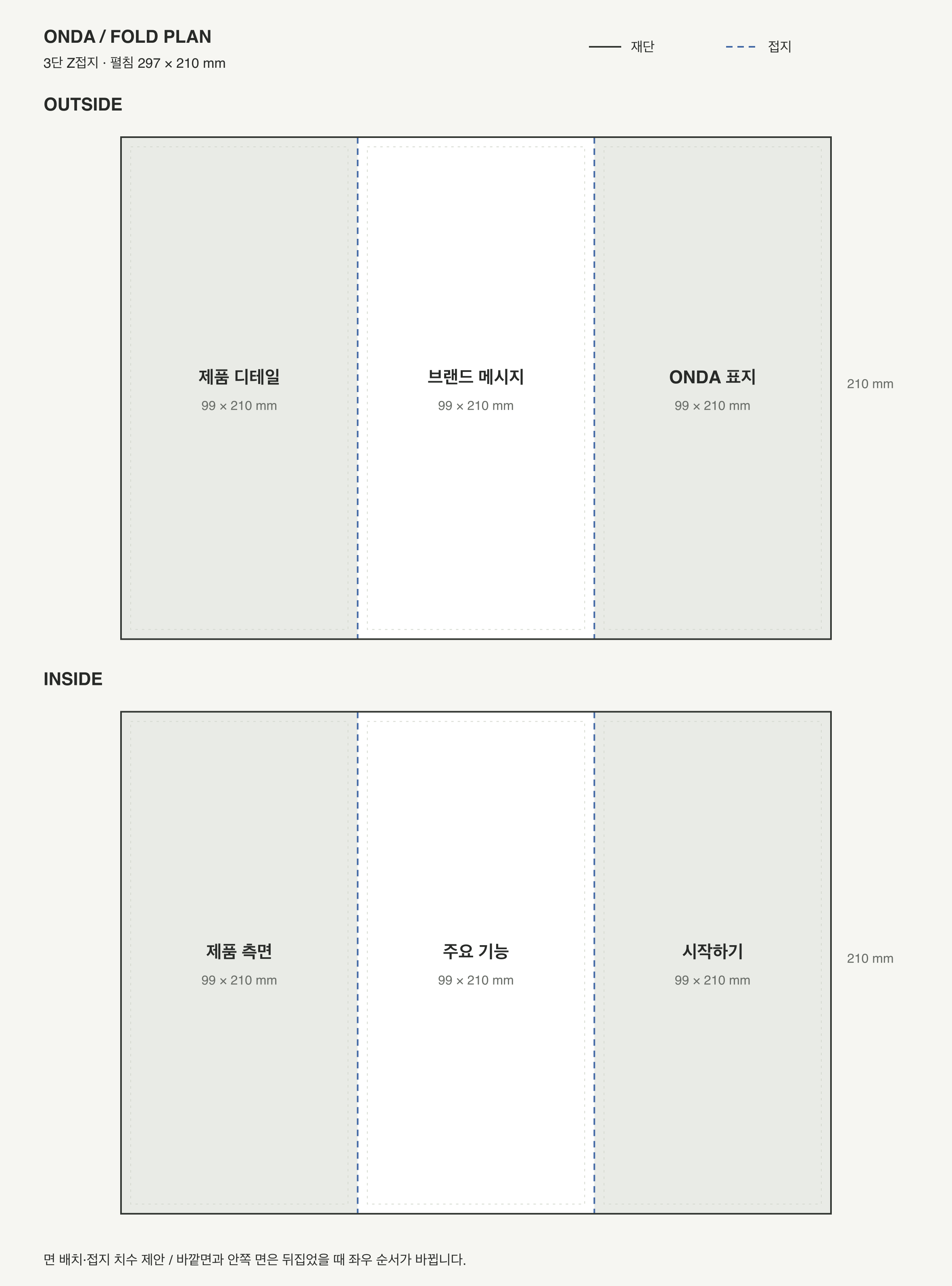 ONDA — 전자제품 · 오디오 리플렛 — 인쇄 디자인 프로젝트 · 킬슨 스튜디오