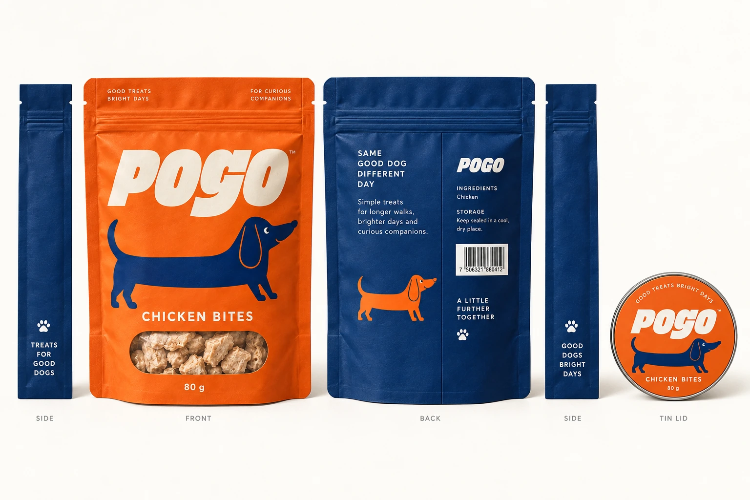 POGO — 반려동물 · 동결건조 간식 — 패키지 디자인 프로젝트 · 킬슨 스튜디오