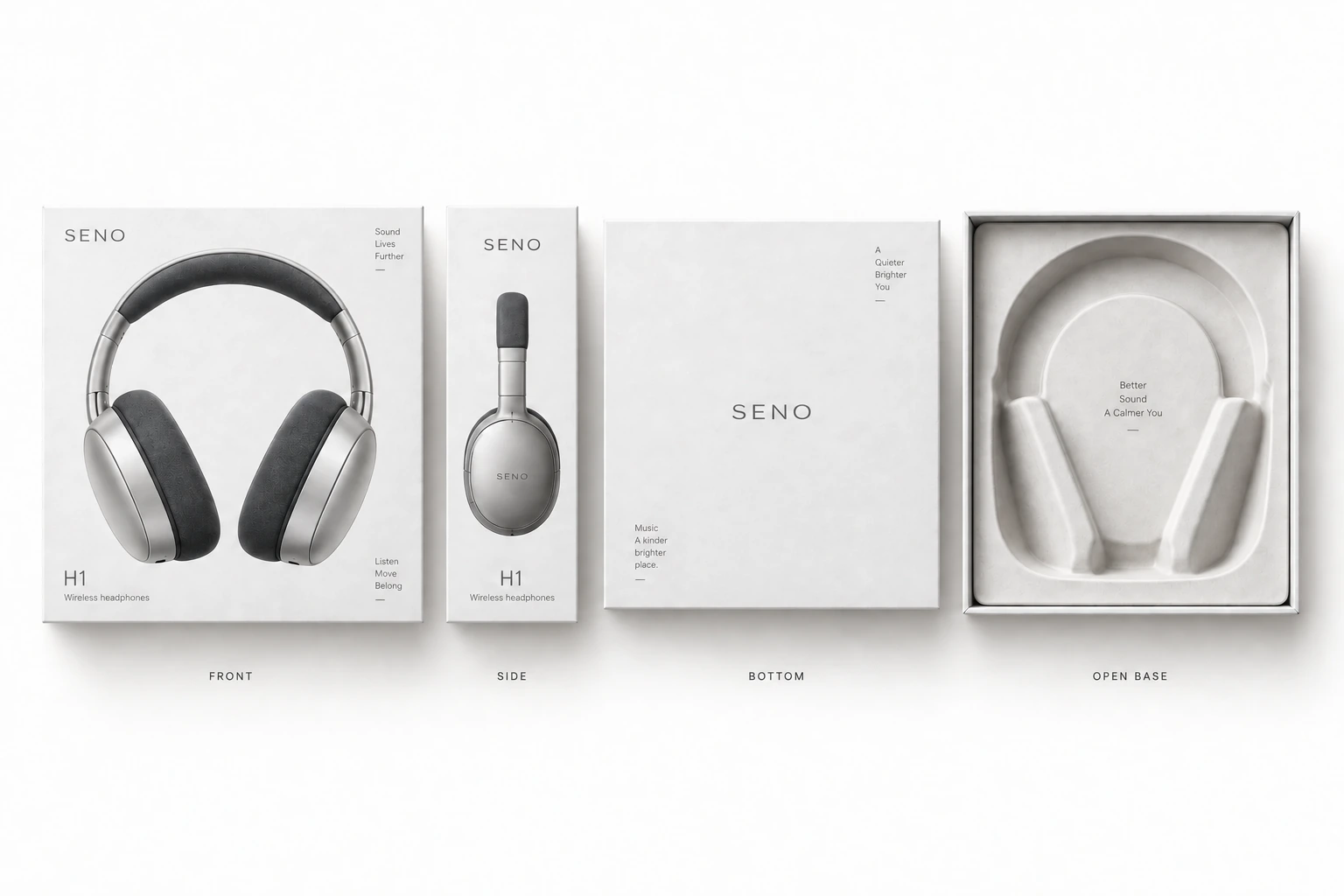 SENO — 전자제품 · 헤드폰 — 패키지 디자인 프로젝트 · 킬슨 스튜디오