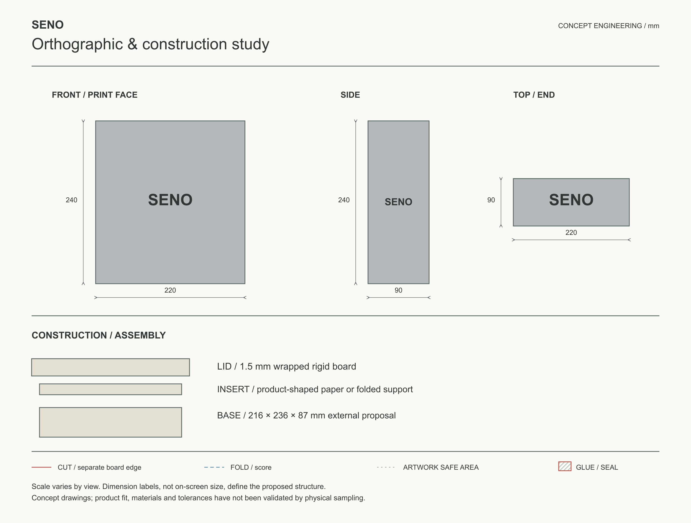 SENO — 전자제품 · 헤드폰 — 패키지 디자인 프로젝트 · 킬슨 스튜디오