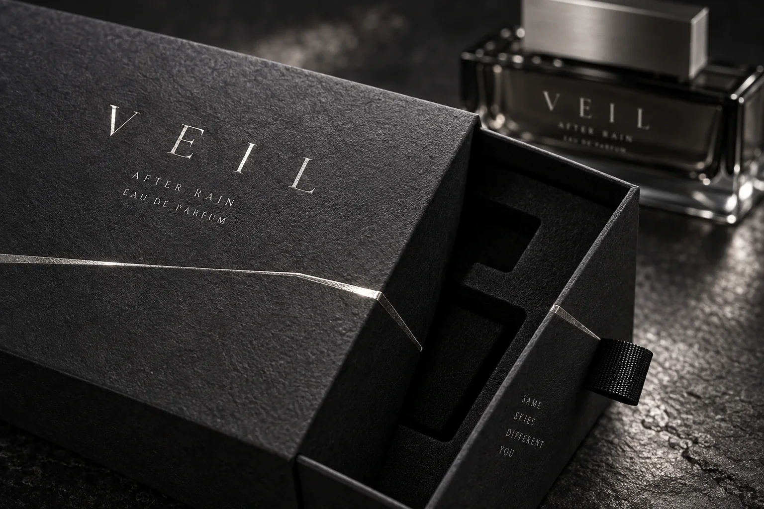 VEIL — 향수 · 니치 프래그런스 — 패키지 디자인 프로젝트 · 킬슨 스튜디오