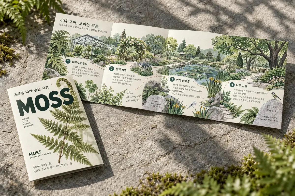 MOSS — 라이프스타일 · 보태니컬 가든 리플렛 대표 이미지