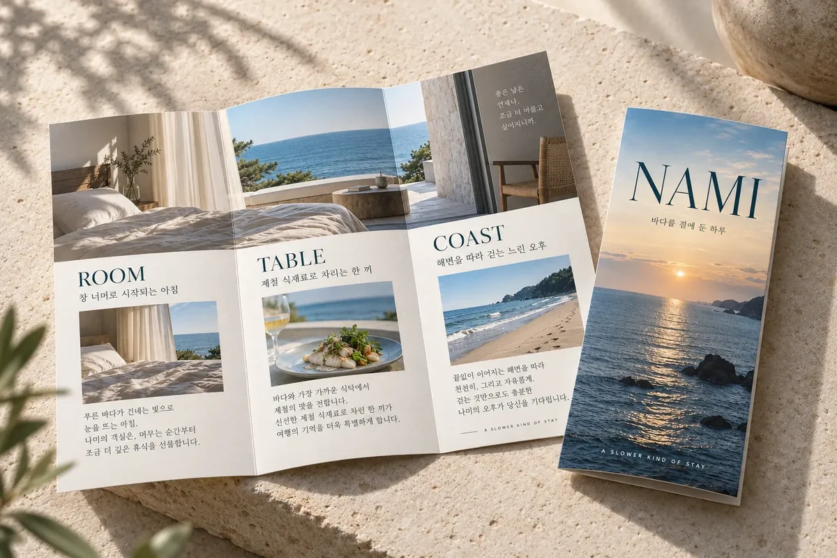 NAMI — 호스피탈리티 · 호텔 리플렛 대표 이미지